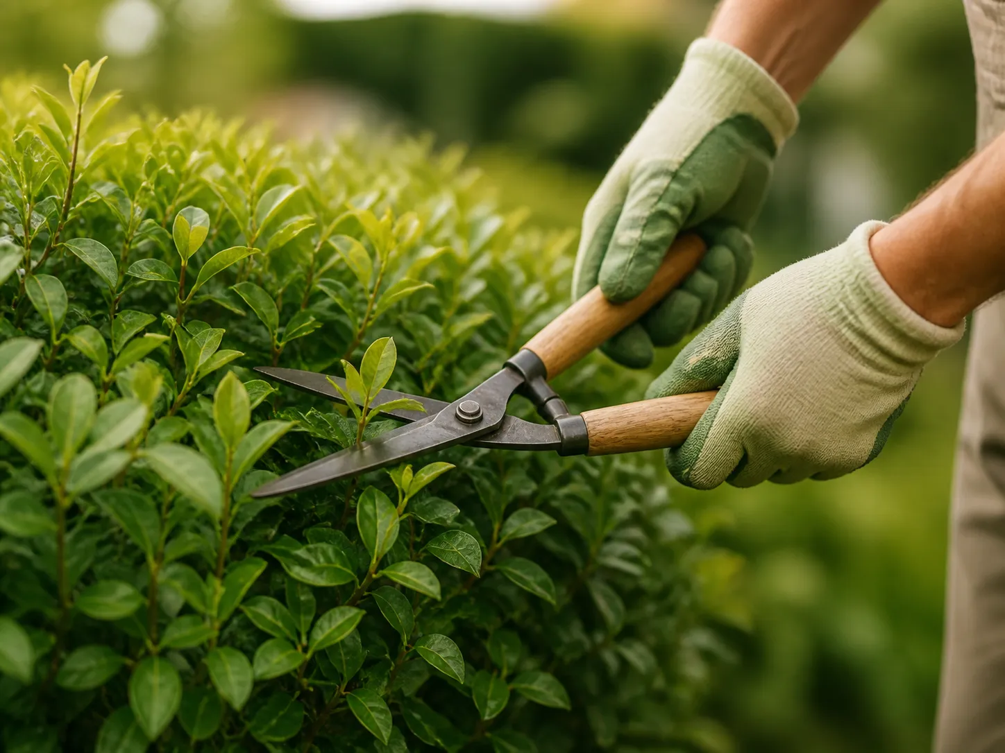 Generated placeholder hedge-trimming image to replace with approved project photography